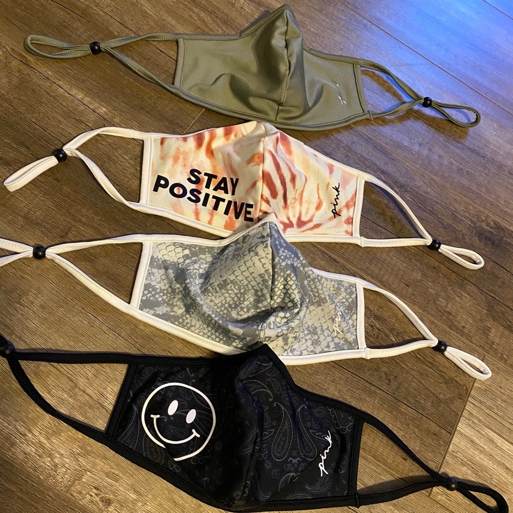 Four face masks from PINK